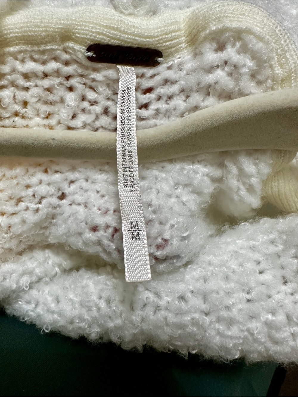 #169 Free People white Cowl Turtleneck Sweater - Picture 5 of 16